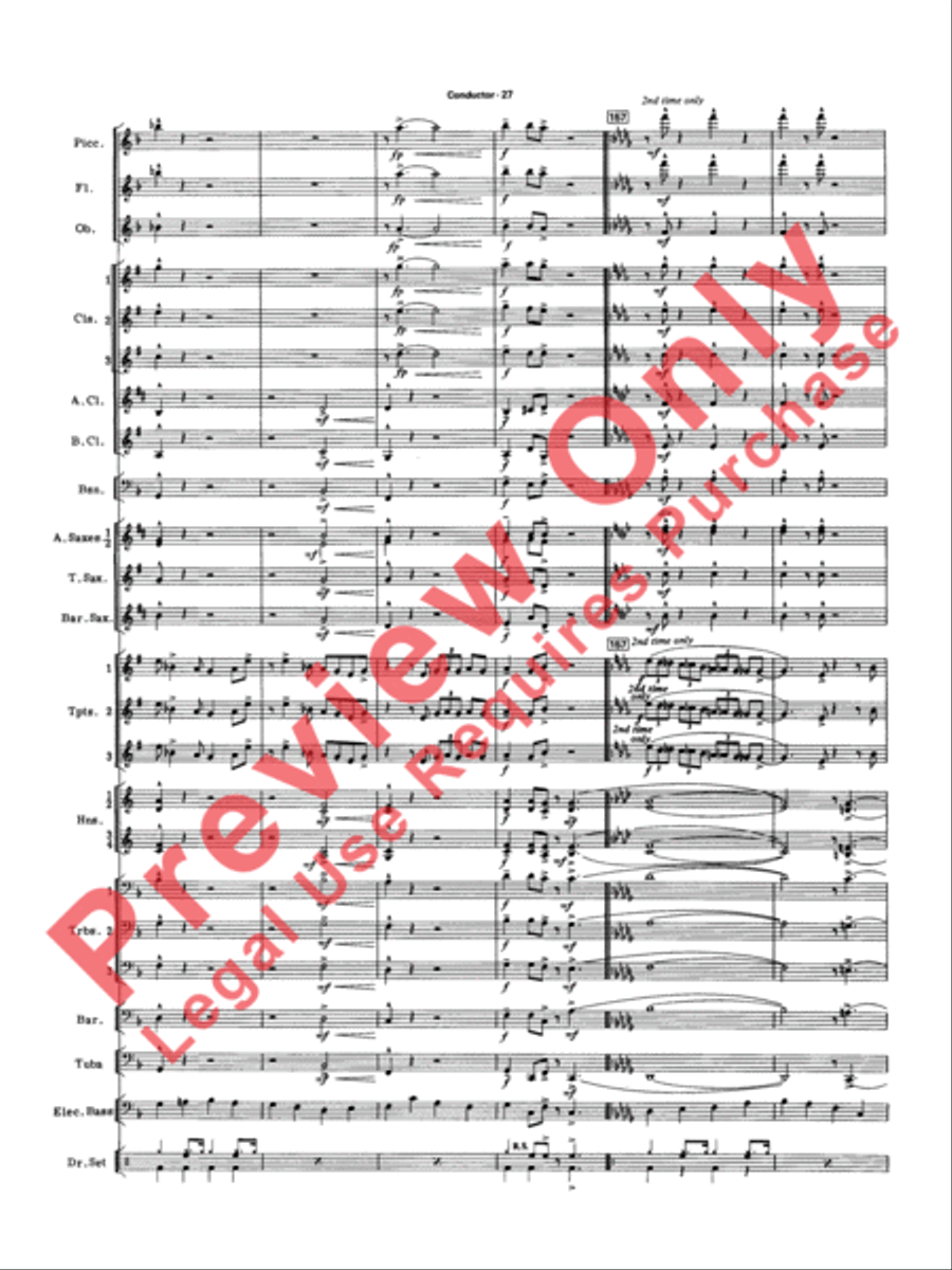 Big Band Spectacular Big Band Spectacular Concert Band scores gallery preview page 30