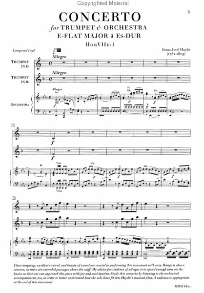 Three Trumpet Concerti: Haydn, Telemann, Fasch - Music Minus One image number null