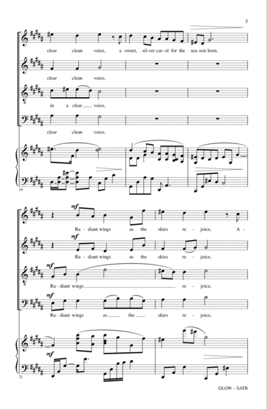 Glow 4-Part scores gallery preview page 4