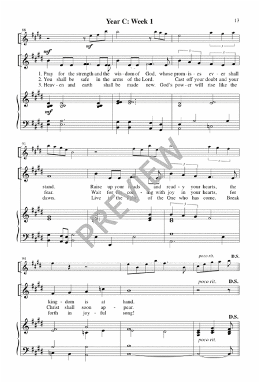 Awake, O Sleeper Awake, O Sleeper 3-Part scores gallery preview page 12