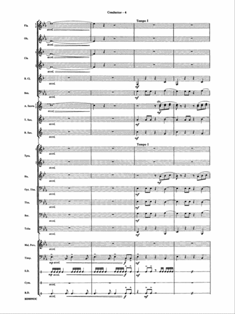 Crestar Overture: Score Crestar Overture: Score Concert Band scores gallery preview page 6