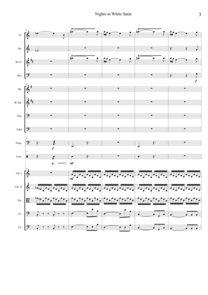 Nights In White Satin - Score and Parts image number null