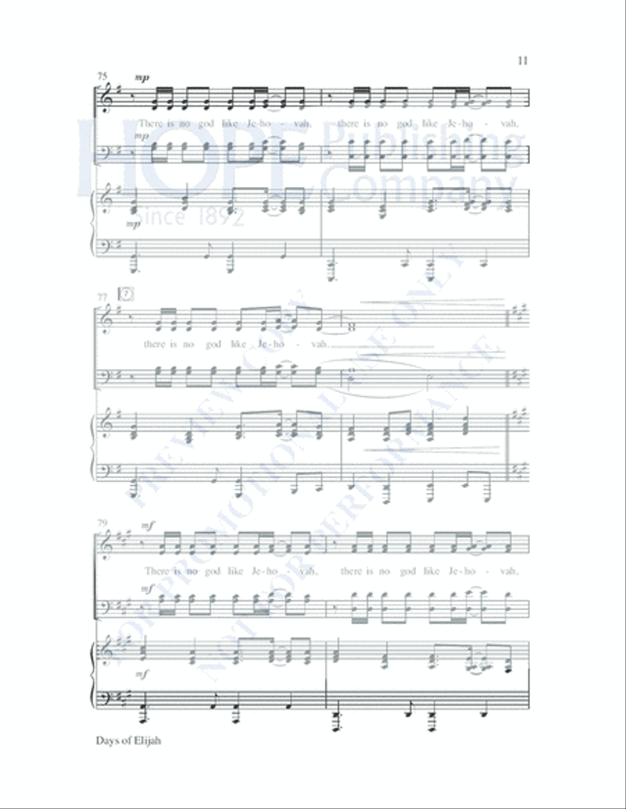 Days of Elijah Days of Elijah Choir scores gallery preview page 12