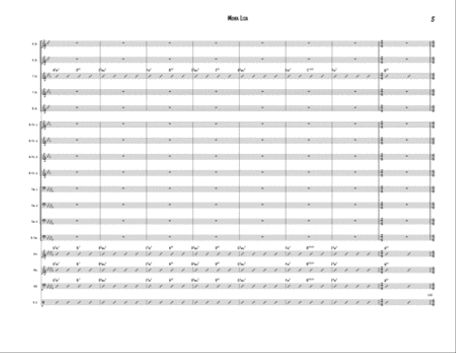 Mona Lisa Mona Lisa Jazz Ensemble scores gallery preview page 5