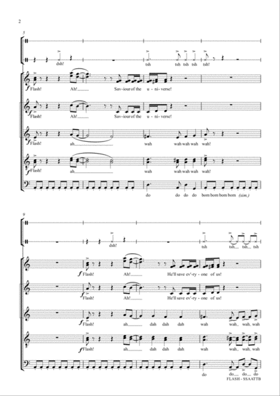 Flash's Theme 4-Part scores gallery preview page 2