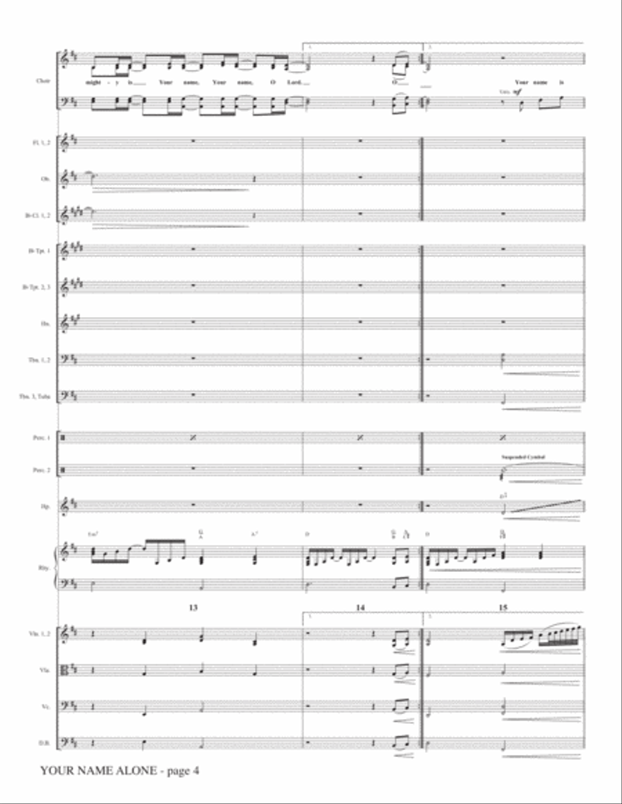 Your Name Alone (with Your Name) - Full Score Choir scores gallery preview page 4