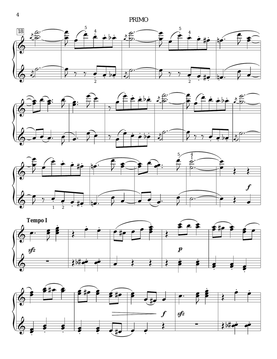 Liebesfreud Liebesfreud Piano Duet scores gallery preview page 4
