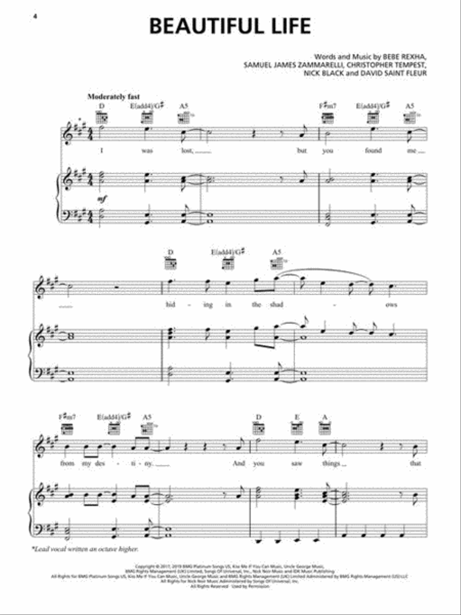Abominable Abominable Piano, Vocal, Guitar scores gallery preview page 5