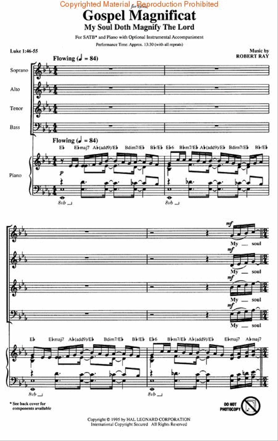 Gospel Magnificat Gospel Magnificat 4-Part scores gallery preview page 2