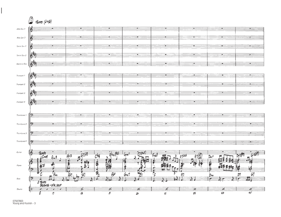 Young And Foolish - Full Score Jazz Ensemble scores gallery preview page 3