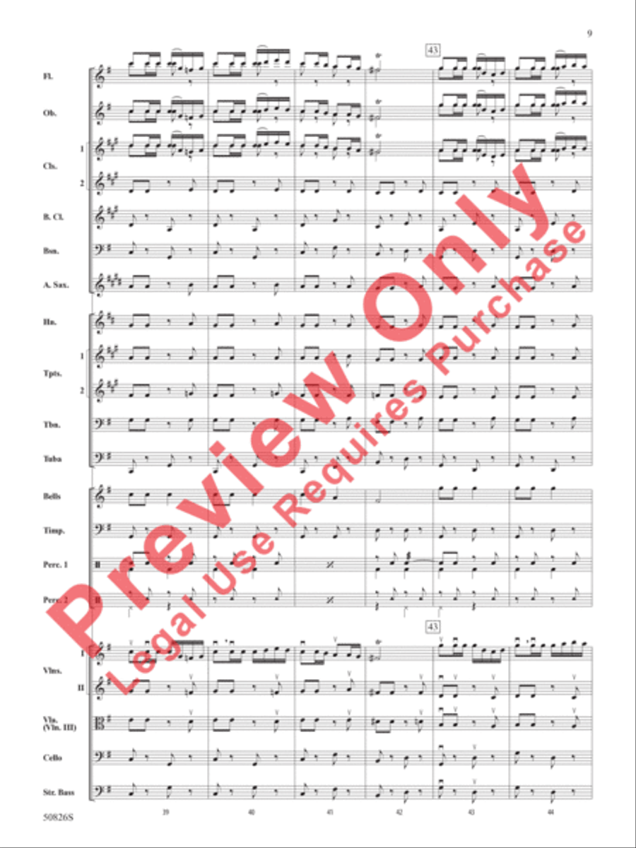 Overture from Carmen Full Orchestra scores gallery preview page 10
