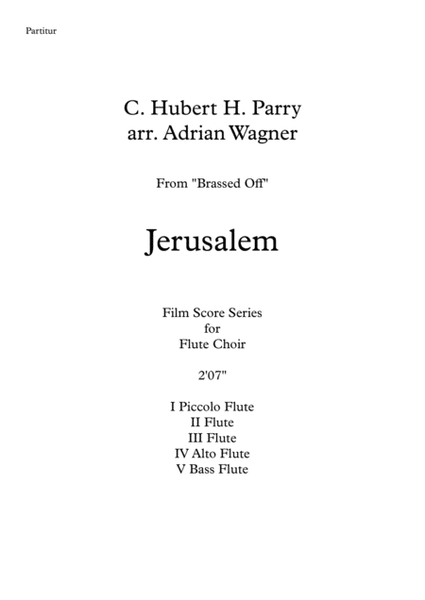 Brassed Off "Jerusalem" Flute Choir arr. Adrian Wagner image number null