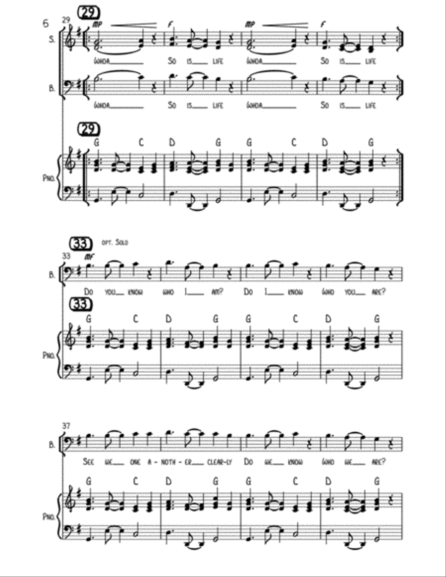 Turn the World Around Choir scores gallery preview page 6