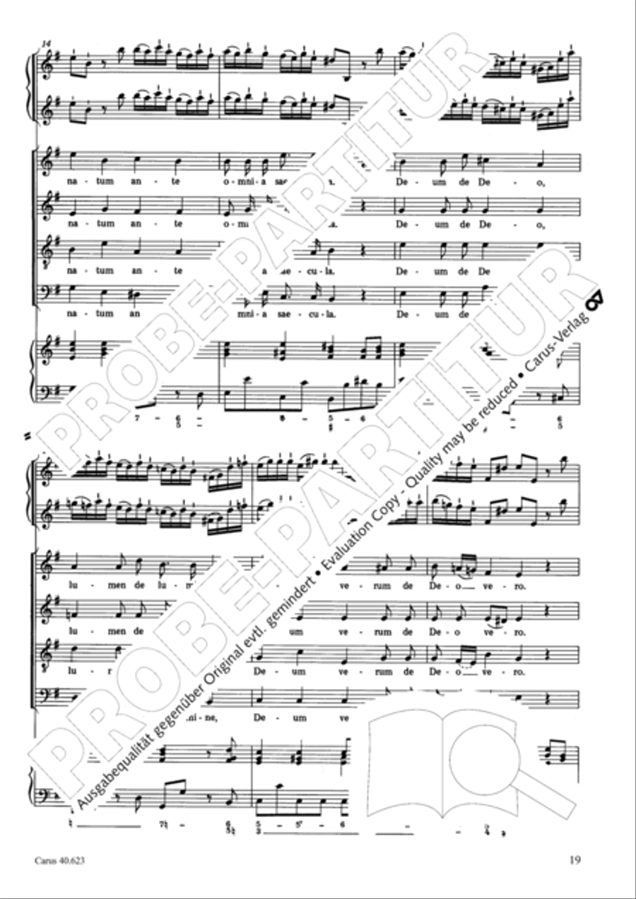 Missa brevis in G major Missa brevis in G major 4-Part scores gallery preview page 20