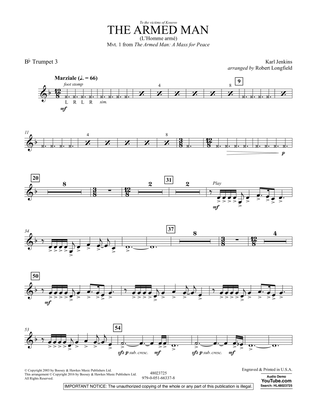 The Armed Man (from A Mass for Peace) (arr. Robert Longfield) - Bb Trumpet 3
