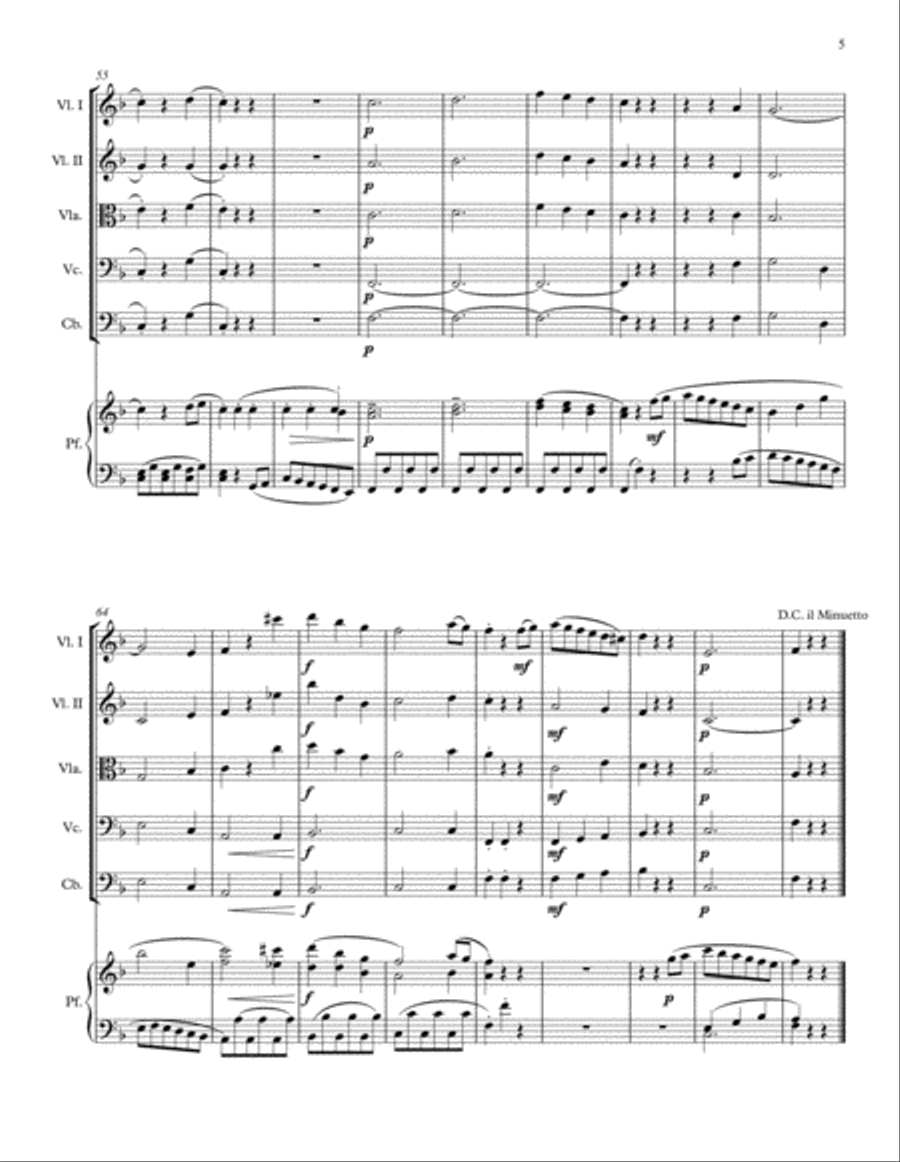 Sonatina I (Minuetto) Sonatina I (Minuetto) String Orchestra scores gallery preview page 5