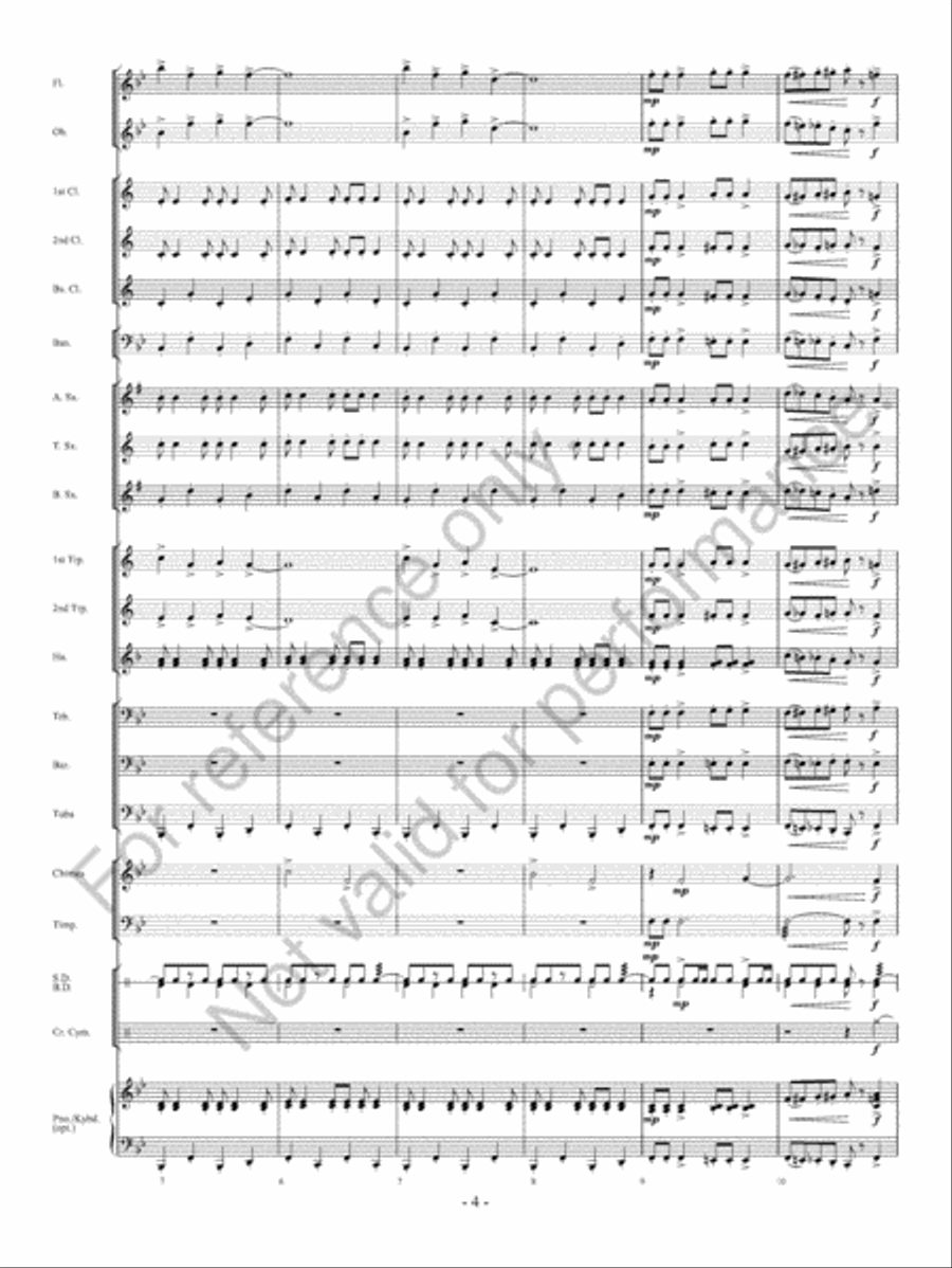 Chimes Of Freedom Chimes Of Freedom Concert Band scores gallery preview page 5