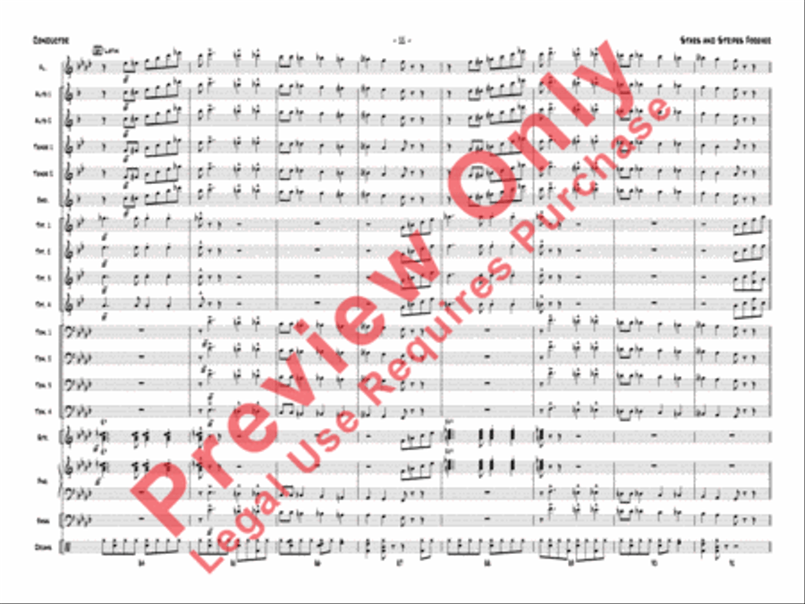 Stars and Stripes Forever Jazz Ensemble scores gallery preview page 15