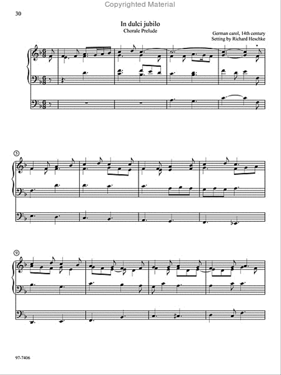 Ten Familiar Hymns in New Settings Organ scores gallery preview page 10