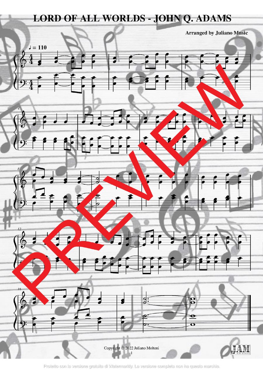 THE BEST OF JOHN Q. ADAMS (HYMNS - EASY ORGAN) Organ Solo scores gallery preview page 6