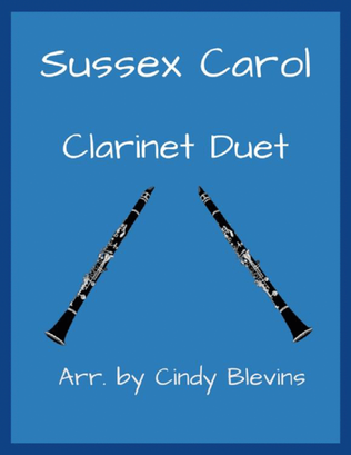 Sussex Carol, for Clarinet Duet