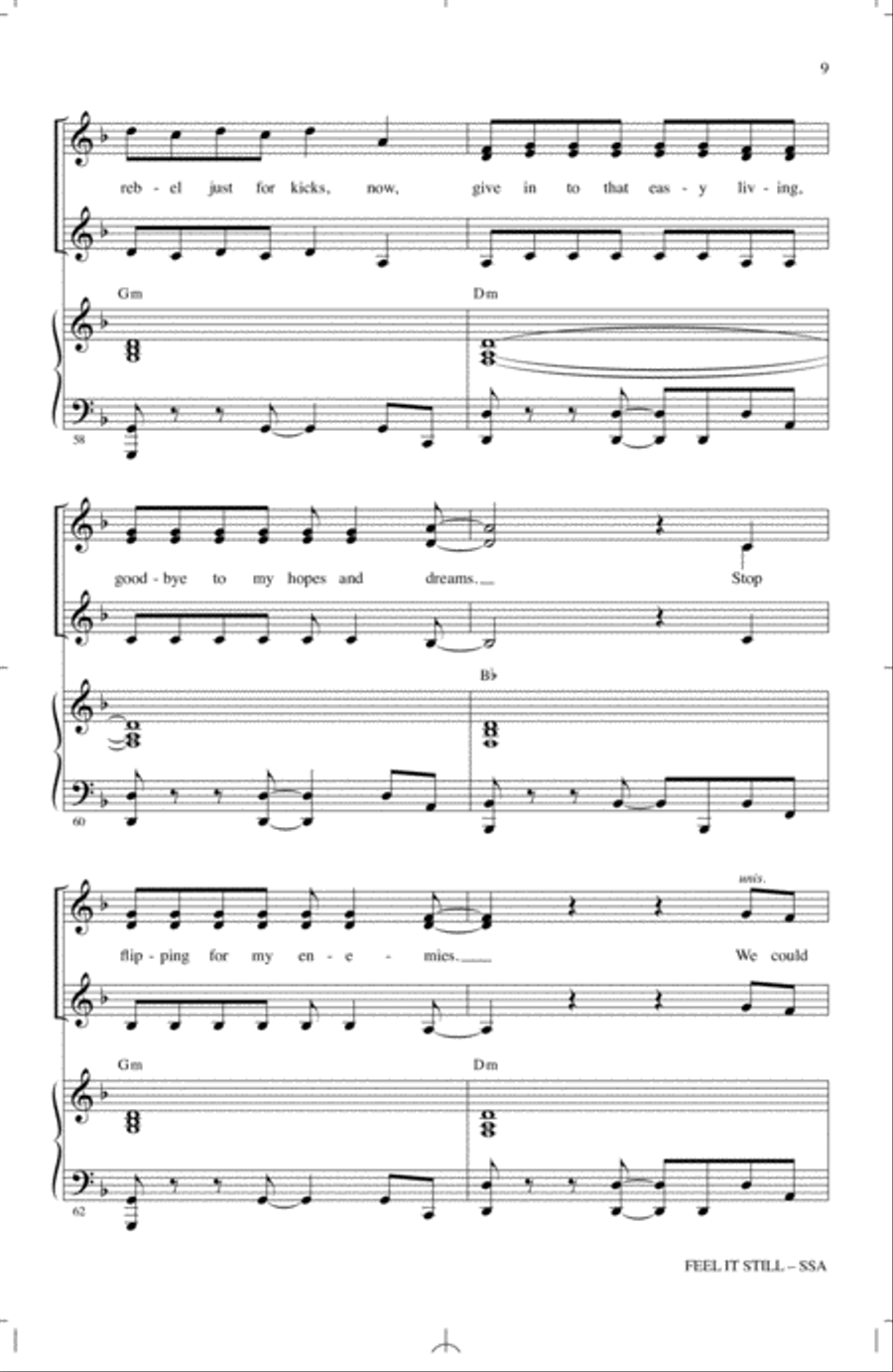Feel It Still Feel It Still SSA scores gallery preview page 8