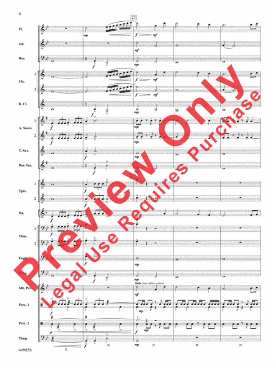 Pursuit of the Centaur Concert Band scores gallery preview page 7