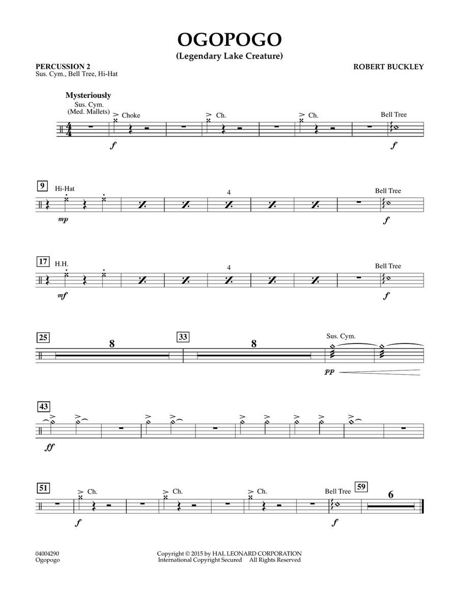 Ogopogo (Legendary Lake Creature) - Percussion 2