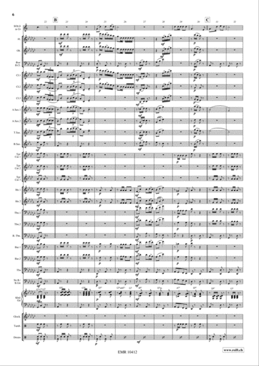 Watering The Periwinkles Watering The Periwinkles Concert Band scores gallery preview page 7