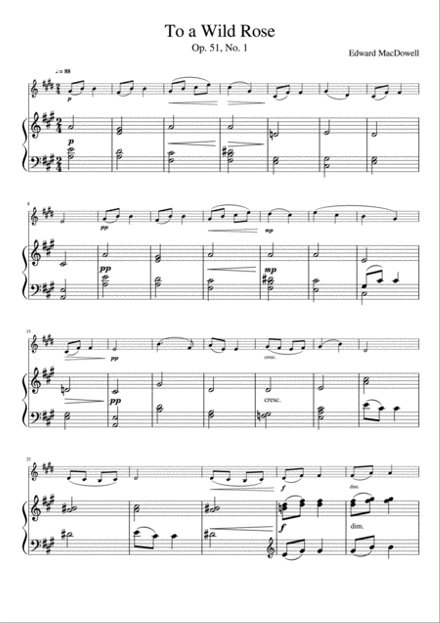 To a Wild Rose Horn scores gallery preview page 2