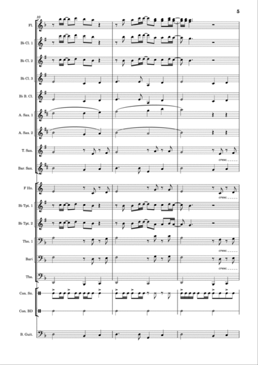 Down Under Concert Band scores gallery preview page 5