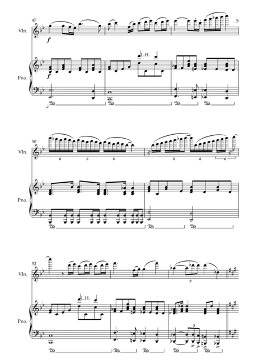 Bohemian Rhapsody Violin Solo scores gallery preview page 5