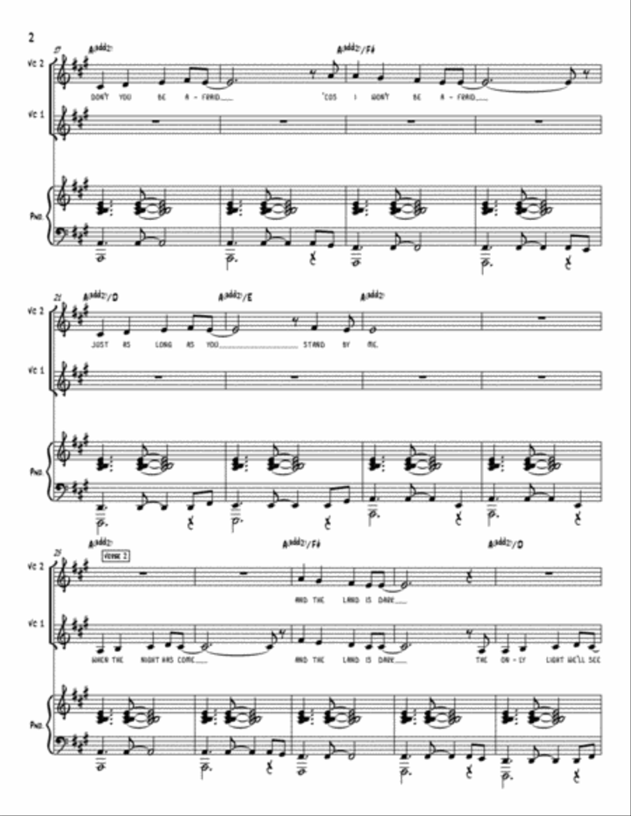 Stand By Me 4-Part scores gallery preview page 2