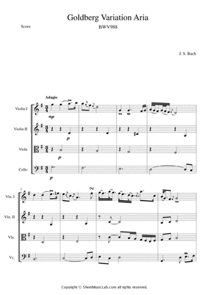 Goldberg Variation Aria (BWV 988)