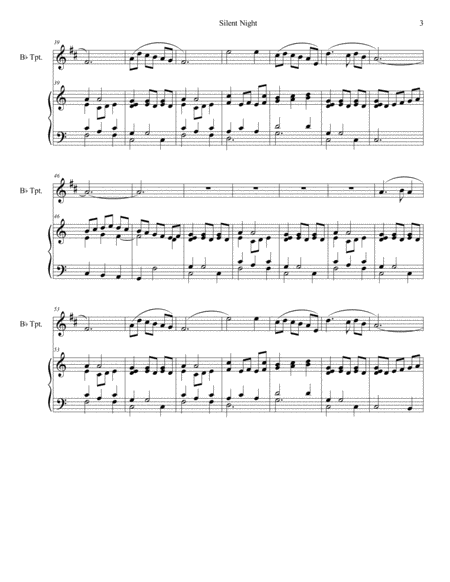 Silent Night - for Trumpet in Bb and Piano image number null