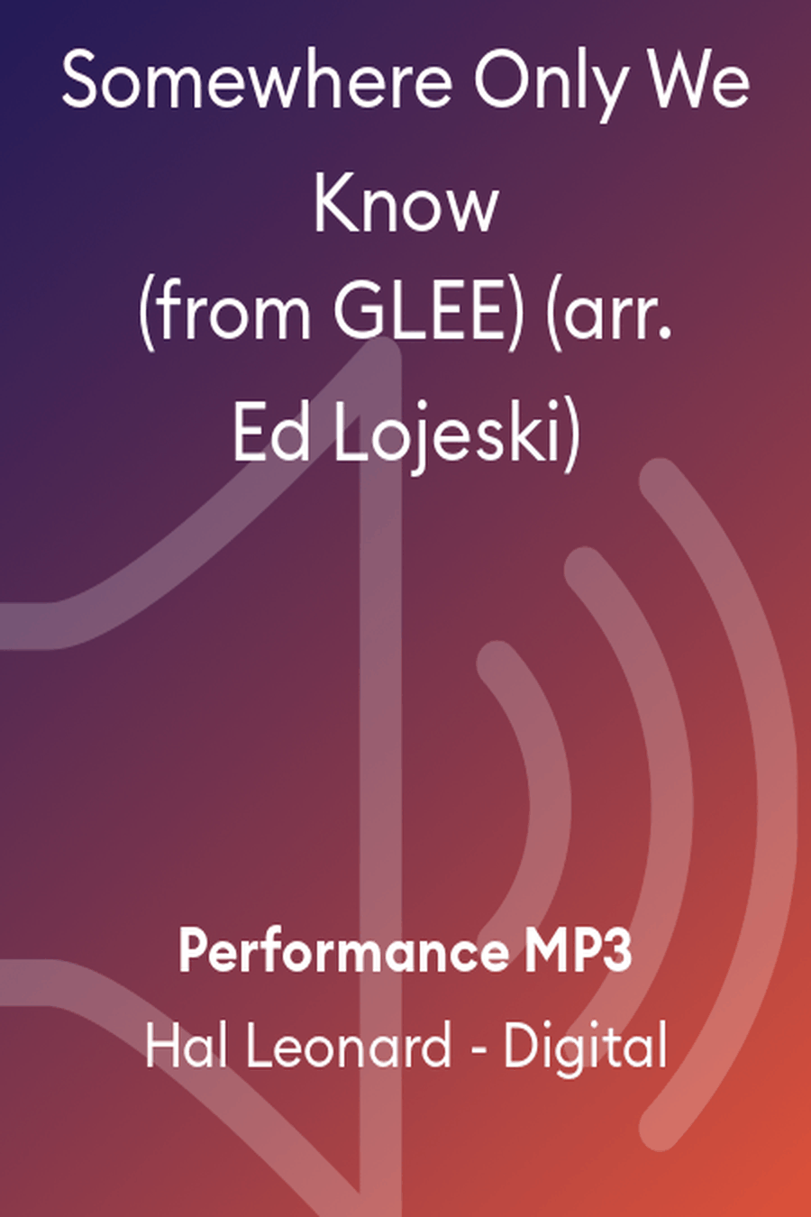 Somewhere Only We Know (from GLEE) (arr. Ed Lojeski) Choir scores gallery preview page 1