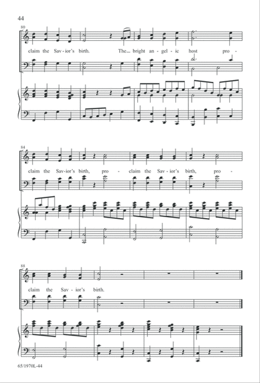 A Great and Mighty Wonder 4-Part scores gallery preview page 45