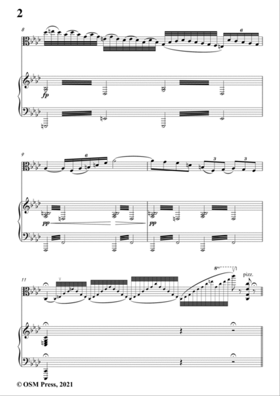 Sarasate-Zigeunerweisen(Gypsy Airs),Op.20,for Viola and Piano Piano scores gallery preview page 4