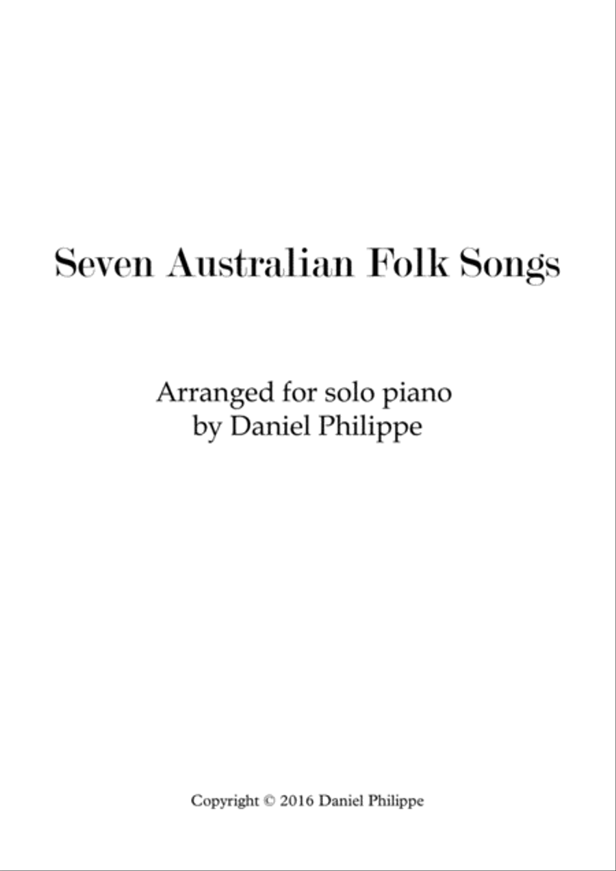 Seven Australian Folk Songs Piano Solo scores gallery preview page 1