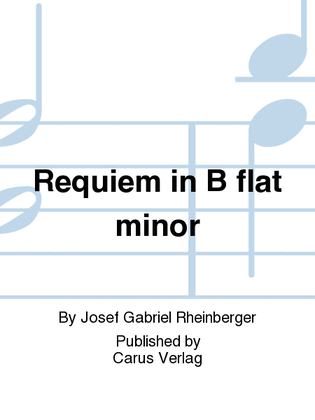 Book cover for Requiem in B flat minor