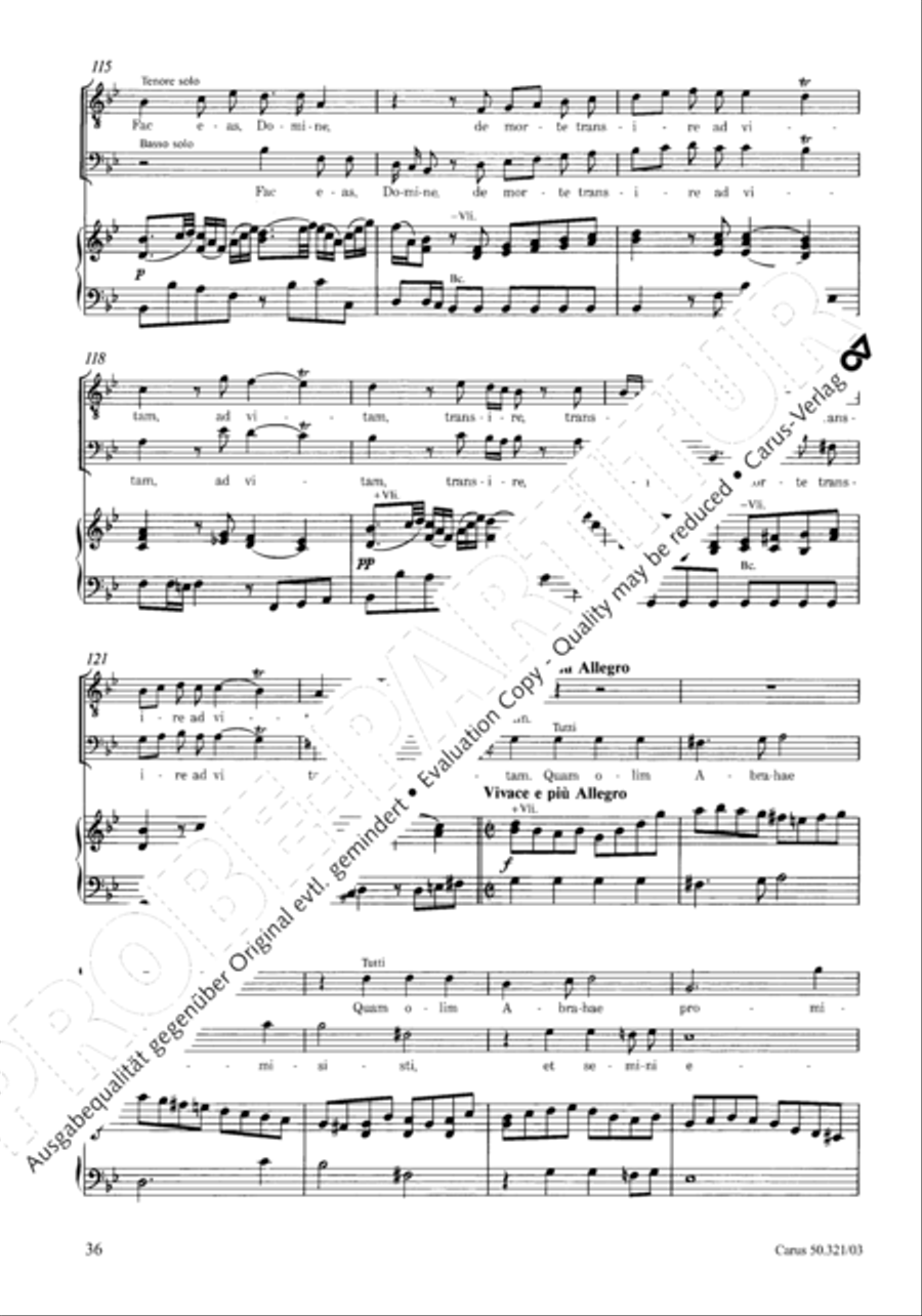 Requiem in C minor 4-Part scores gallery preview page 43