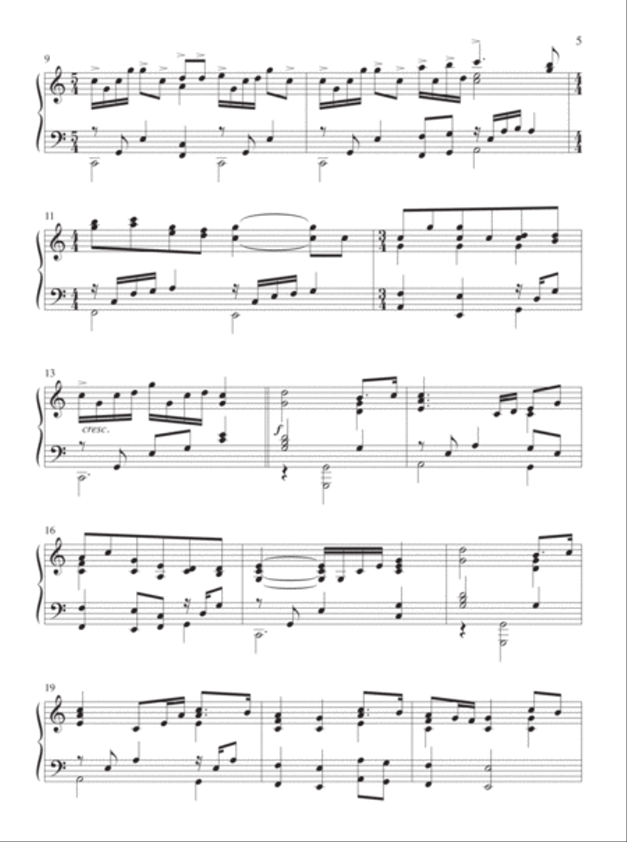 Fill the Earth with Songs Piano Solo scores gallery preview page 3