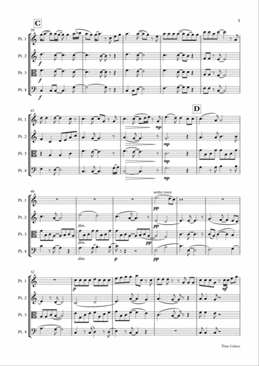 True Colors Small Ensemble scores gallery preview page 5