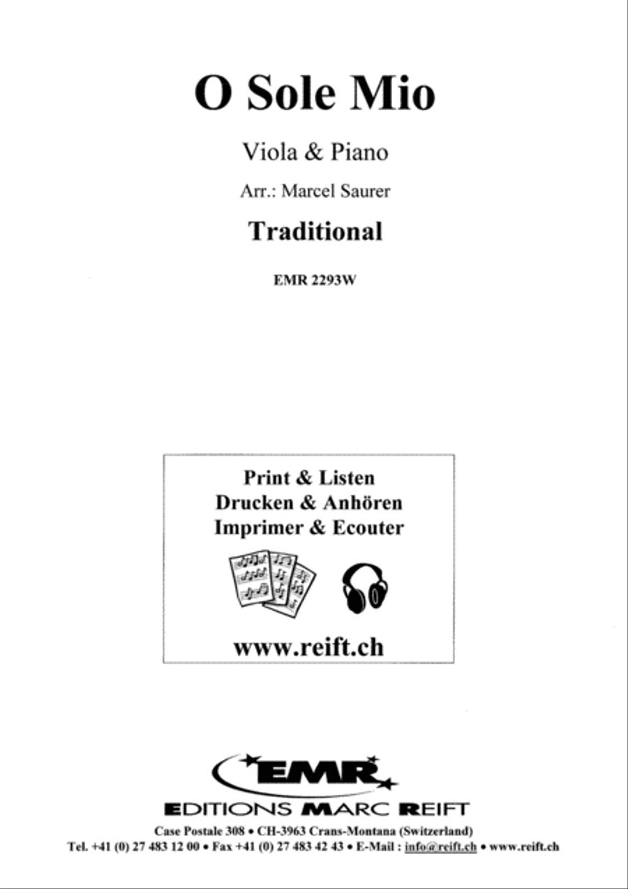 O Sole Mio Piano Accompaniment scores gallery preview page 2