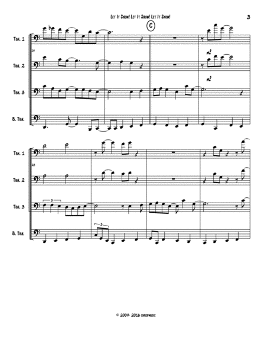 Let It Snow! Let It Snow! Let It Snow! Brass Ensemble scores gallery preview page 4