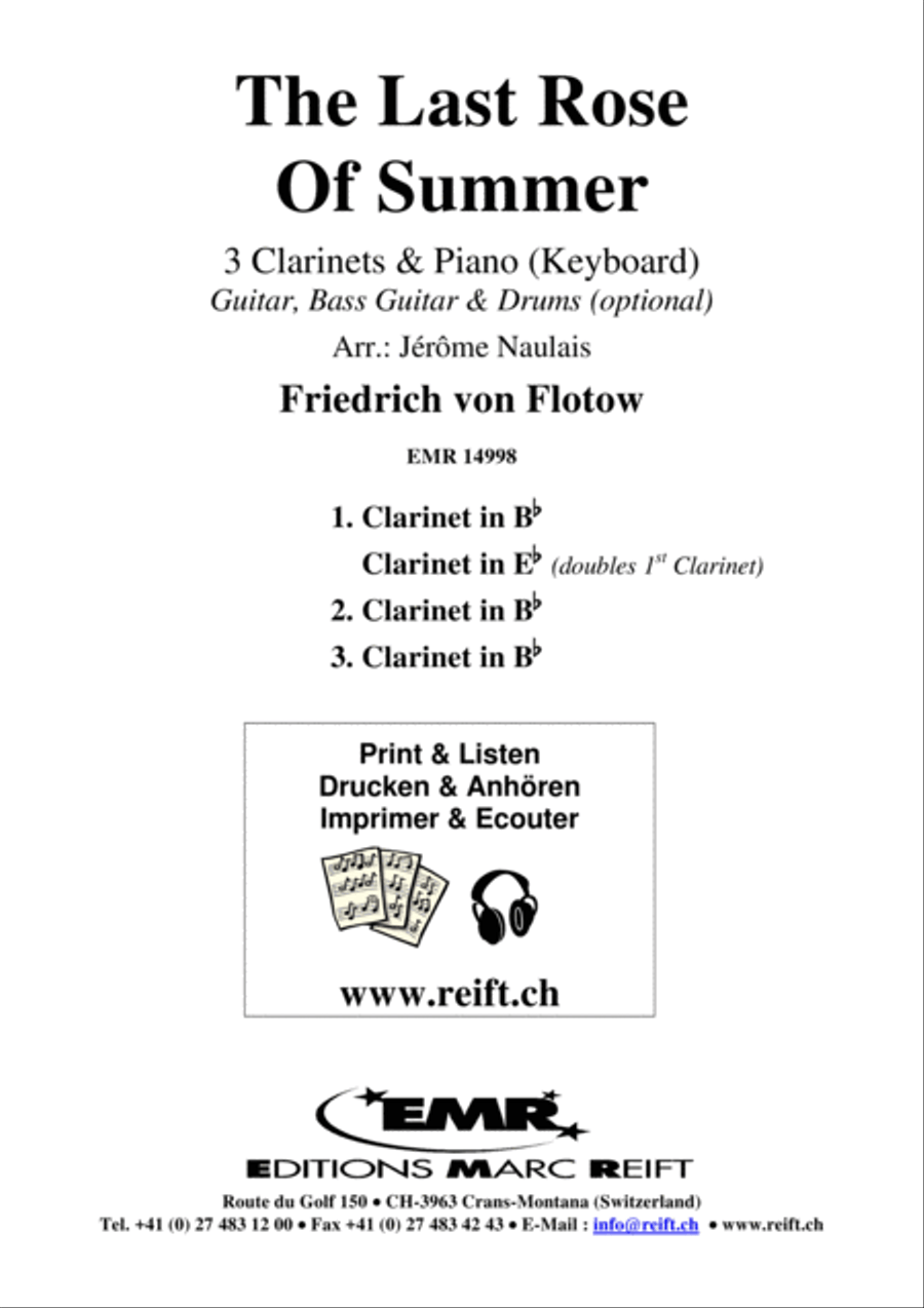 The Last Rose Of Summer Clarinet scores gallery preview page 2