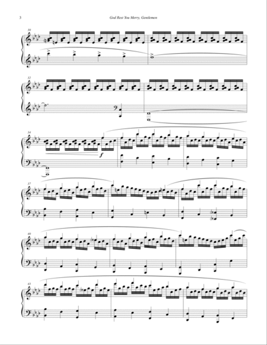 God Rest You Merry, Gentlemen Piano Solo scores gallery preview page 4