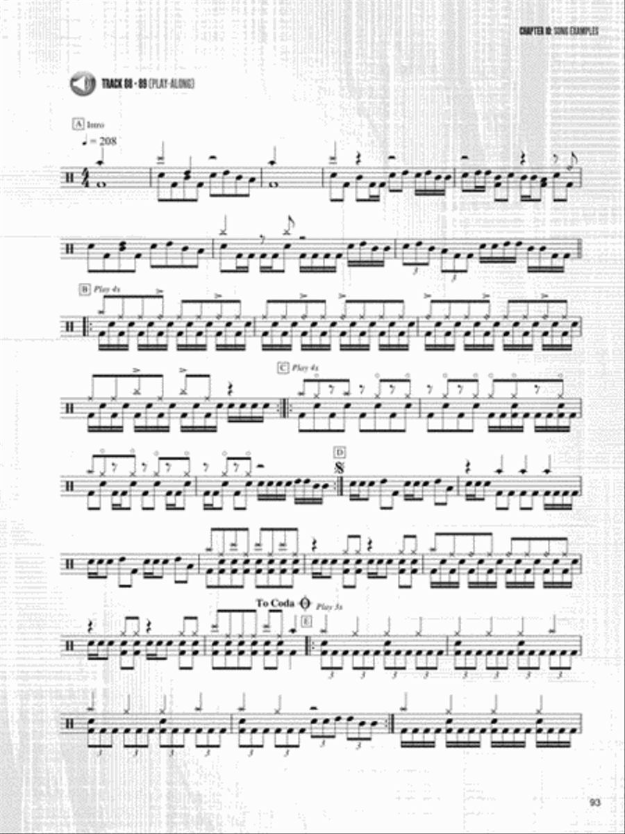 Extreme Metal Drumming Drums scores gallery preview page 6