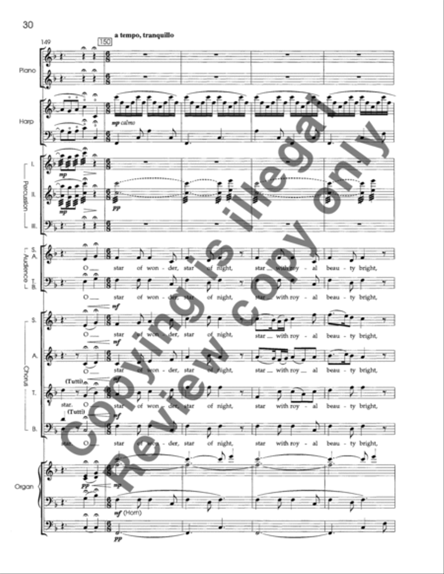 A Christmas Garland (SATB Keyboard/Percussion Version Score) 4-Part scores gallery preview page 11