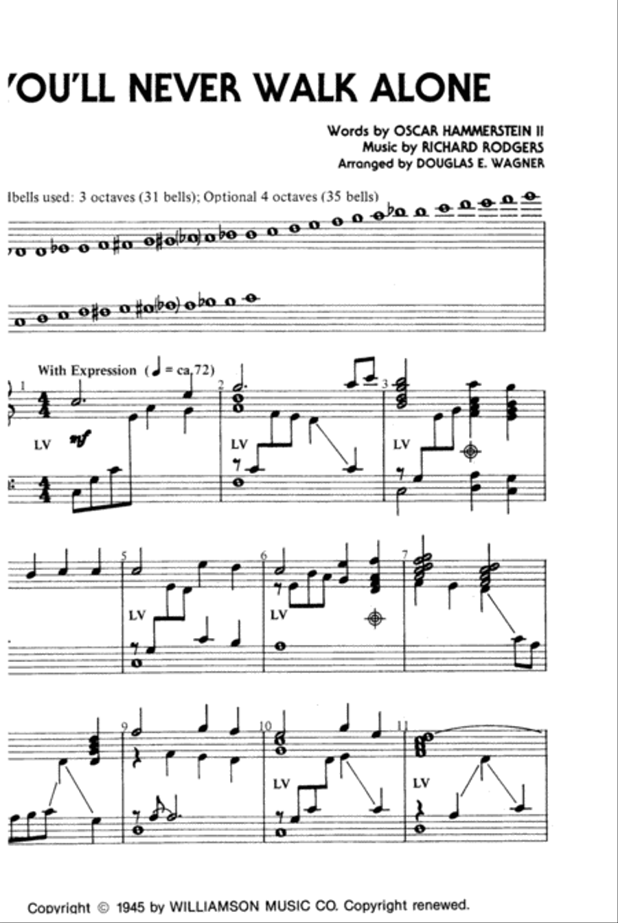 You'll Never Walk Alone 4-Octaves scores gallery preview page 2